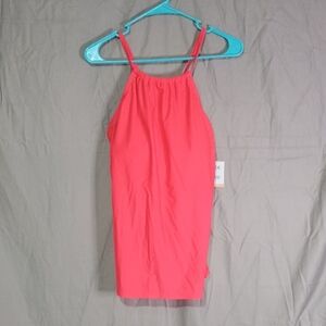 Shade & Shore Vibrant Coral Swim Top